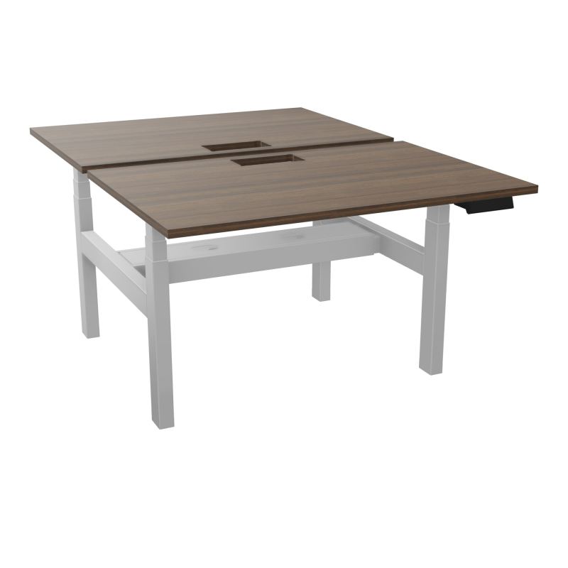 AXEL 2 BENCH 2 x RECT L120XP80 DECOUPE TRAPPE + GOUL - MOTORISE - 4 UTILLISATEURS x 2 MEM