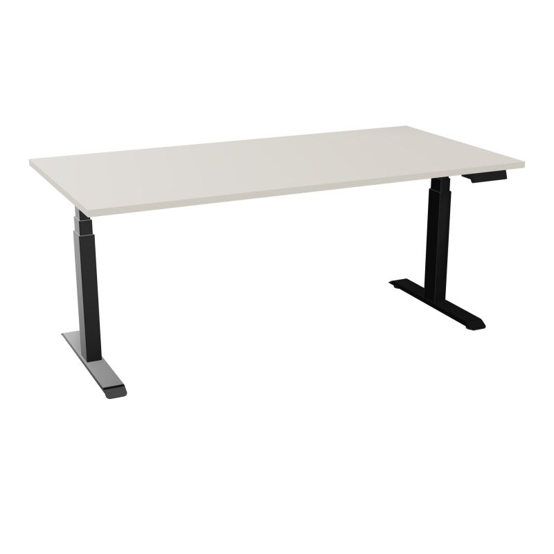 AXEL 2 BUREAU RECT 180X90 PPOBT - MOTORISE - 4 UTILLISATEURS x 2 MEM + USB    N5 SG