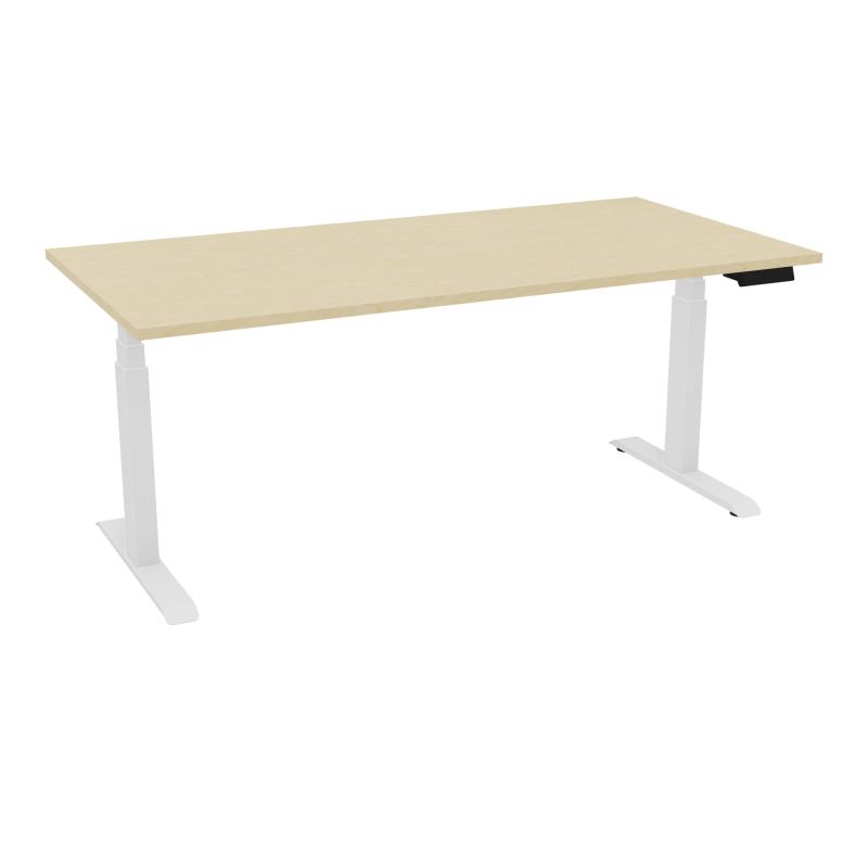 AXEL 2 BUREAU RECT 180X90 PPOBT - MOTORISE - 4 UTILLISATEURS x 2 MEM + USB    N8 SO