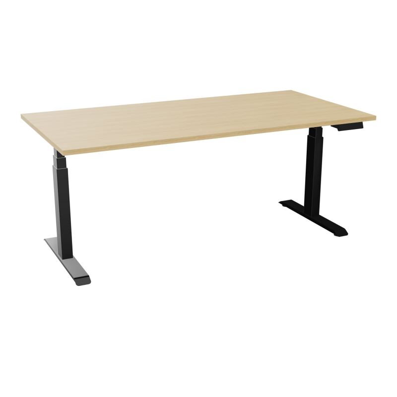 AXEL 2 BUREAU RECT 180X90 PPOBT - MOTORISE - 4 UTILLISATEURS x 2 MEM + USB    R1 SG