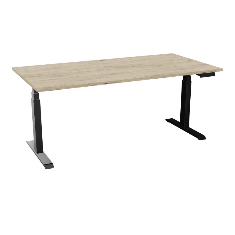 AXEL 2 BUREAU RECT 180X90 PPOBT - MOTORISE - 4 UTILLISATEURS x 2 MEM + USB    R3 SG