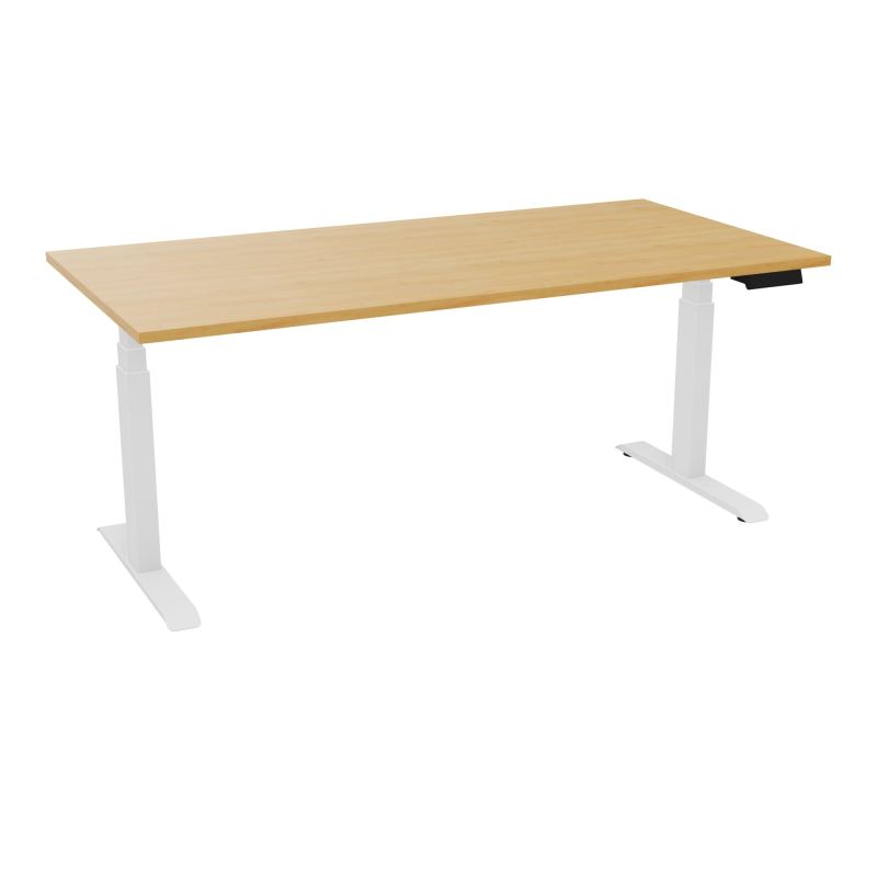 AXEL 2 BUREAU RECT 180X90 PPOBT - MOTORISE - 4 UTILLISATEURS x 2 MEM + USB    R5 SO