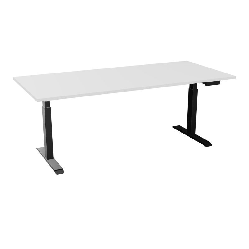 AXEL 2 BUREAU RECT 200X90 PPOBT - MOTORISE - 4 UTILLISATEURS x 2 MEM + USB    MG SG