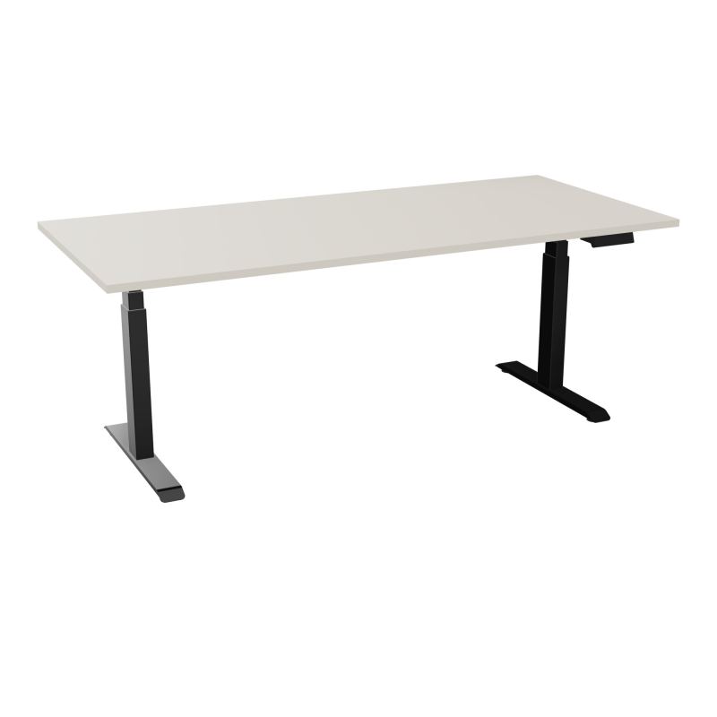 AXEL 2 BUREAU RECT 200X90 PPOBT - MOTORISE - 4 UTILLISATEURS x 2 MEM + USB    N5 SG