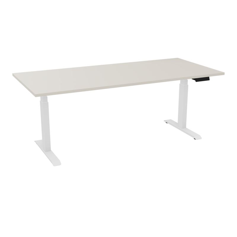 AXEL 2 BUREAU RECT 200X90 PPOBT - MOTORISE - 4 UTILLISATEURS x 2 MEM + USB    N5 SO