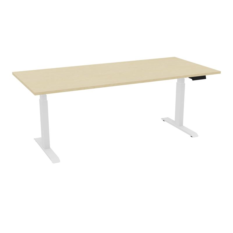 AXEL 2 BUREAU RECT 200X90 PPOBT - MOTORISE - 4 UTILLISATEURS x 2 MEM + USB    N8 SO