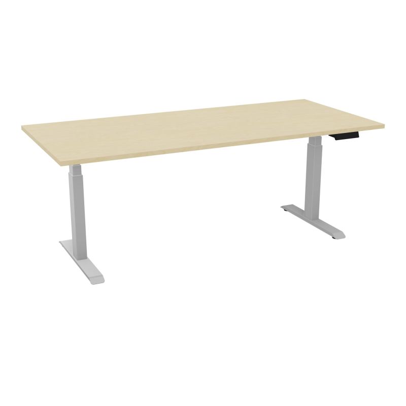 AXEL 2 BUREAU RECT 200X90 PPOBT - MOTORISE - 4 UTILLISATEURS x 2 MEM + USB    N8 Z4