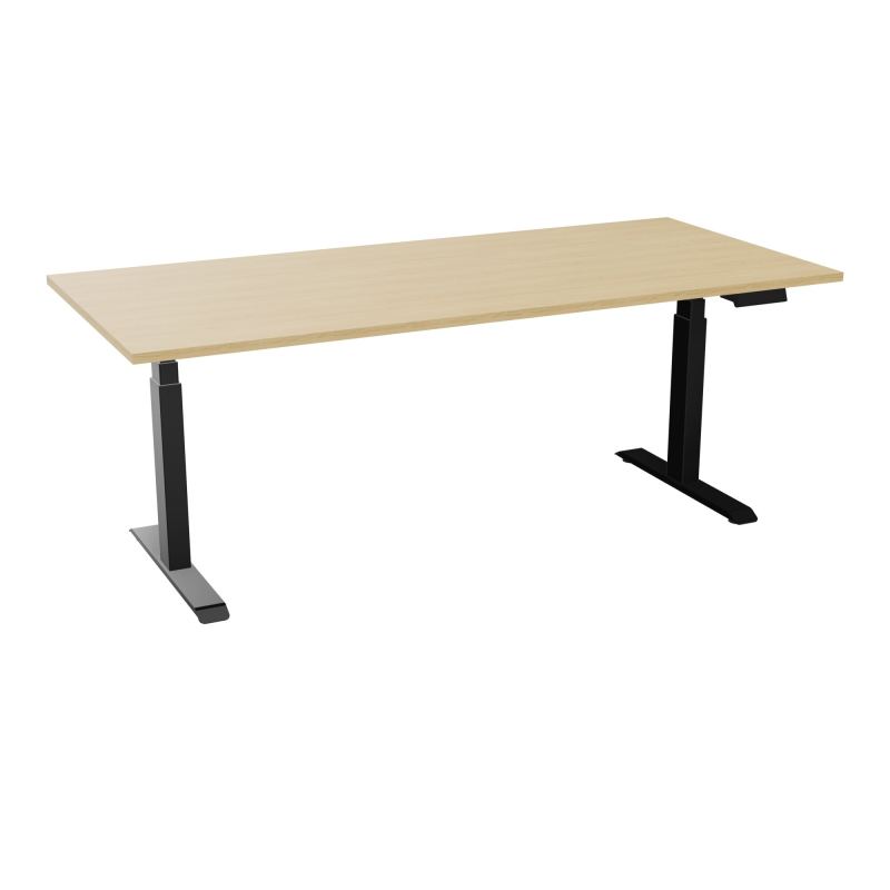 AXEL 2 BUREAU RECT 200X90 PPOBT - MOTORISE - 4 UTILLISATEURS x 2 MEM + USB    R1 SG