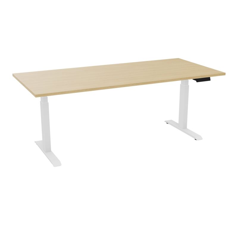AXEL 2 BUREAU RECT 200X90 PPOBT - MOTORISE - 4 UTILLISATEURS x 2 MEM + USB    R1 SO