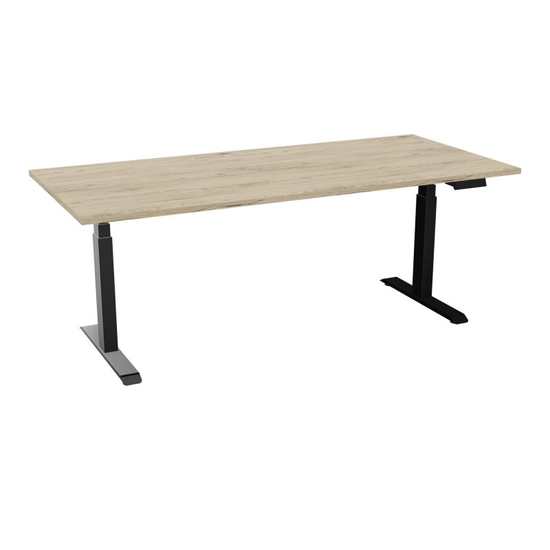 AXEL 2 BUREAU RECT 200X90 PPOBT - MOTORISE - 4 UTILLISATEURS x 2 MEM + USB    R3 SG