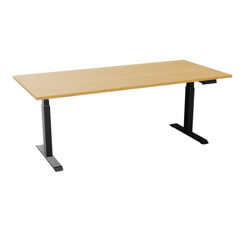 AXEL 2 BUREAU RECT 200X90 PPOBT - MOTORISE - 4 UTILLISATEURS x 2 MEM + USB    R5 SG