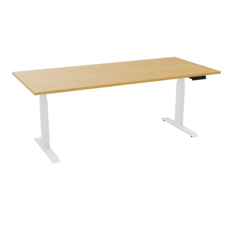 AXEL 2 BUREAU RECT 200X90 PPOBT - MOTORISE - 4 UTILLISATEURS x 2 MEM + USB    R5 SO