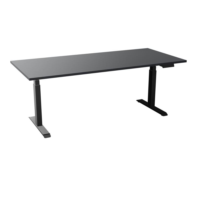 AXEL 2 BUREAU RECT 200X90 PPOBT - MOTORISE - 4 UTILLISATEURS x 2 MEM + USB    R9 SG