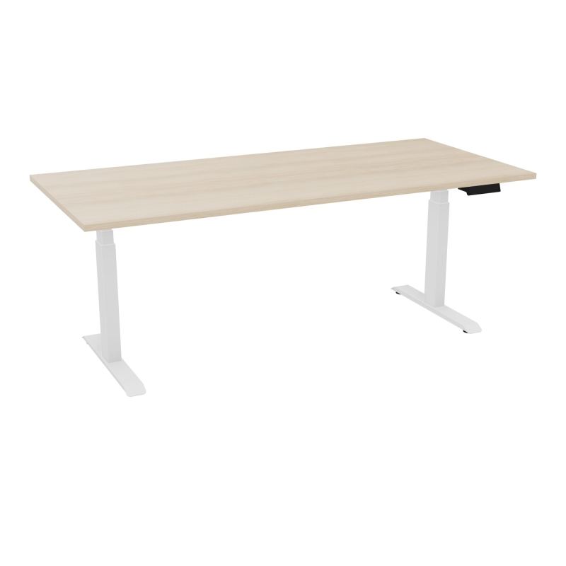 AXEL 2 BUREAU RECT 200X90 PPOBT - MOTORISE - 4 UTILLISATEURS x 2 MEM + USB    RZ SO