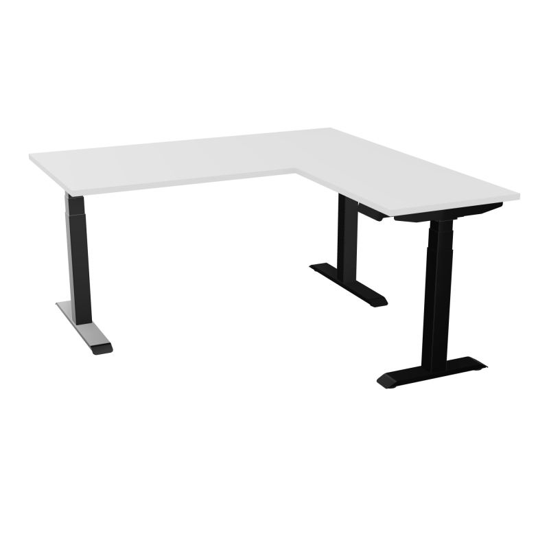 AXEL 2 BUREAU RECT 160x80 PP OBT + RT 60X80 - MOTORISE - 4 UTILLISATEURS x 2 MEM + USB