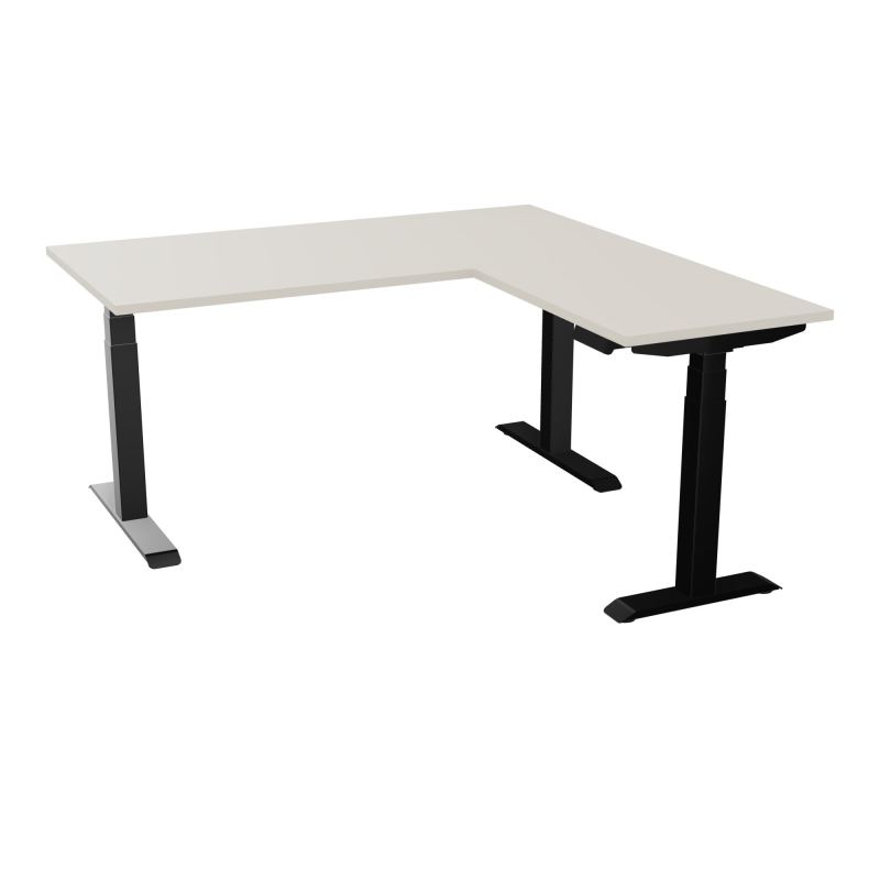 AXEL 2 BUREAU RECT 160x80 PPOBT + RT 60X80 - MOTORISE - 4 UTILLISATEURS x 2 MEM + USB