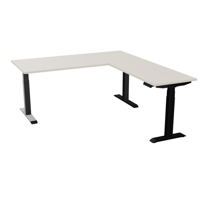AXEL 2 BUREAU RECT 180x80 PPOBT + RT 60X120 - MOTORISE - 4 UTILLISATEURS x 2 MEM + USB