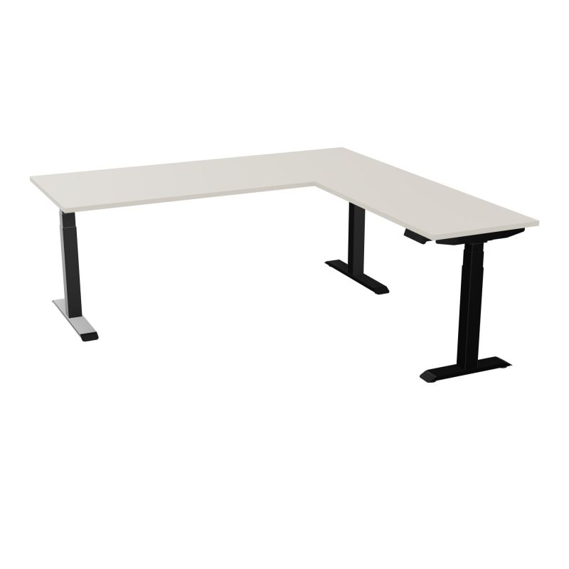 AXEL 2 BUREAU RECT 200x80 PPOBT + RT 60X120 - MOTORISE - 4 UTILLISATEURS x 2 MEM + USB