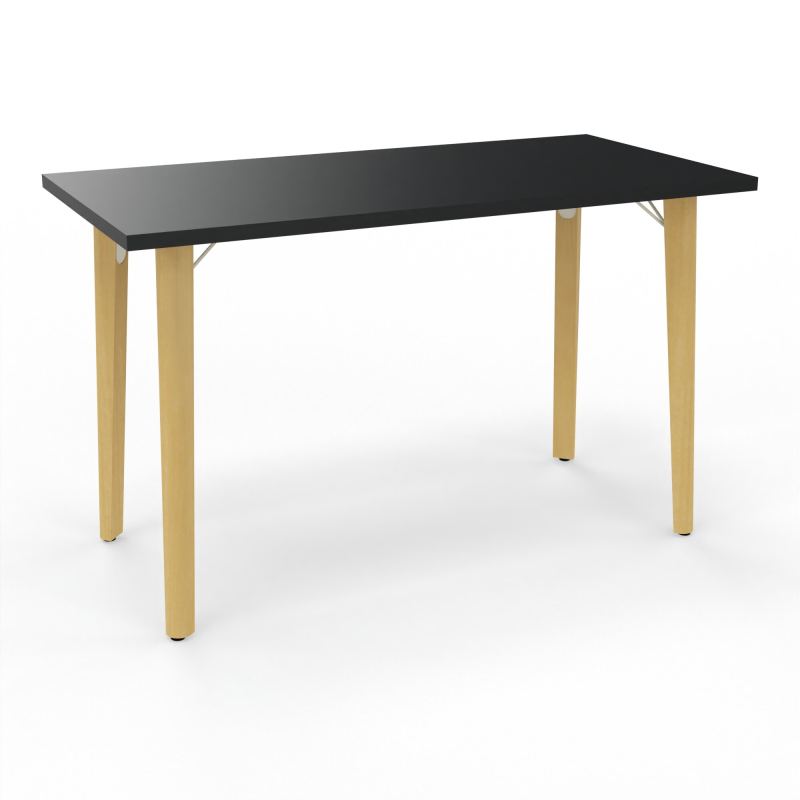 ROBIN T RECT L120 P60 PRE-PERCE OBT PIEDS PLATINE HETRE/METAL R9 ZC MS