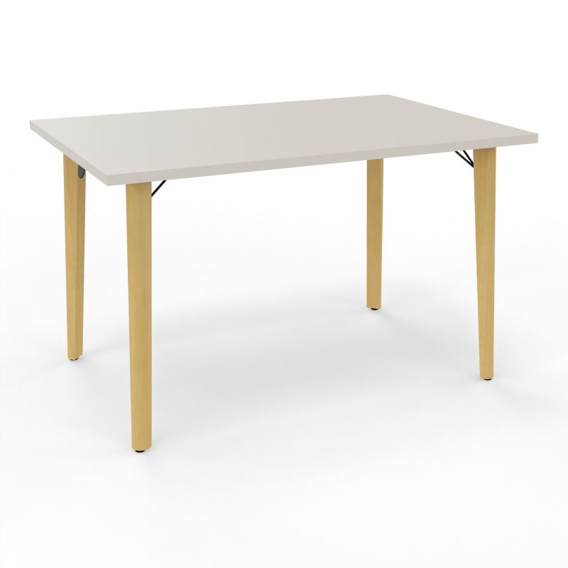 ROBIN T RECT L120 P80 PRE-PERCE OBT PIEDS PLATINE HETRE/METAL N5 SG MS