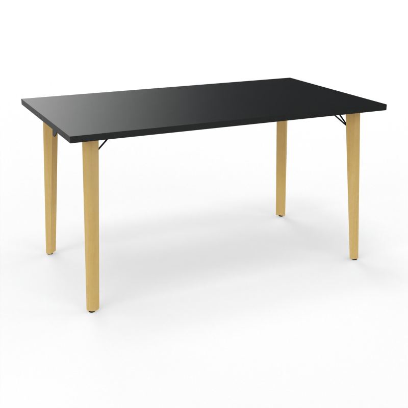 ROBIN T RECT L140 P80 PRE-PERCE OBT PIEDS PLATINE HETRE/METAL R9 SG MS