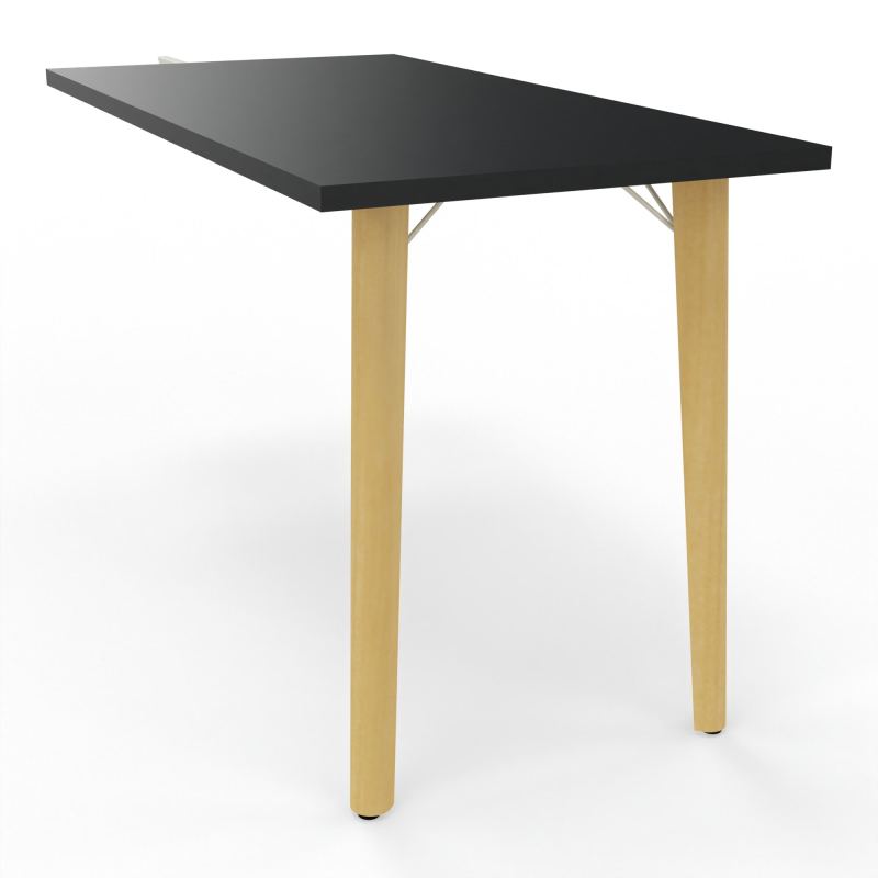 ROBIN RETOUR RECT L120 P60 PIEDS PLATINE HETRE/METAL R9 ZC MS