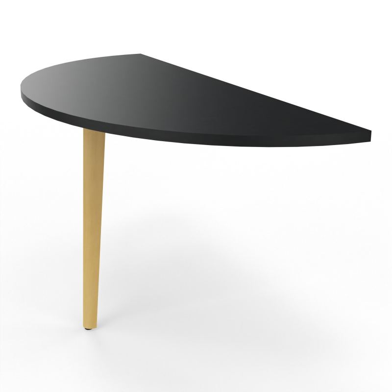 ROBIN DEMI-LUNE L142 P60 PIED PLATINEX1 HETRE/METAL R9 SO MS