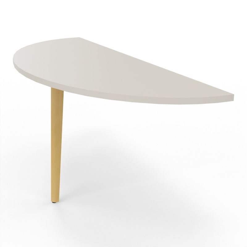 ROBIN DEMI-LUNE L165 P60 PIED PLATINEX1 HETRE/METAL N5 SO MS