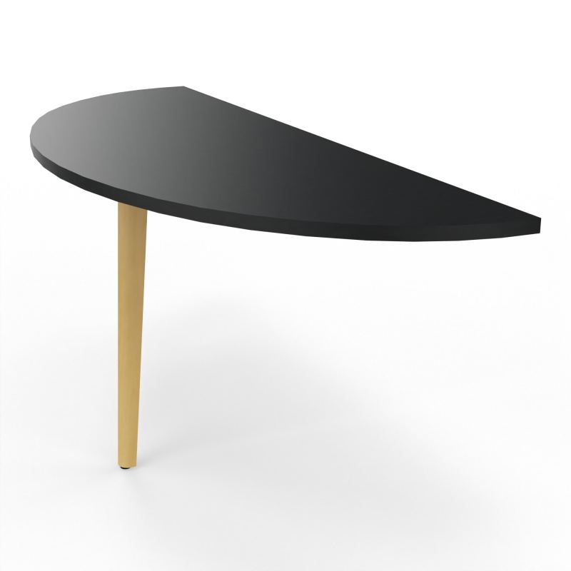 ROBIN DEMI-LUNE L165 P60 PIED PLATINEX1 HETRE/METAL R9 SG MS