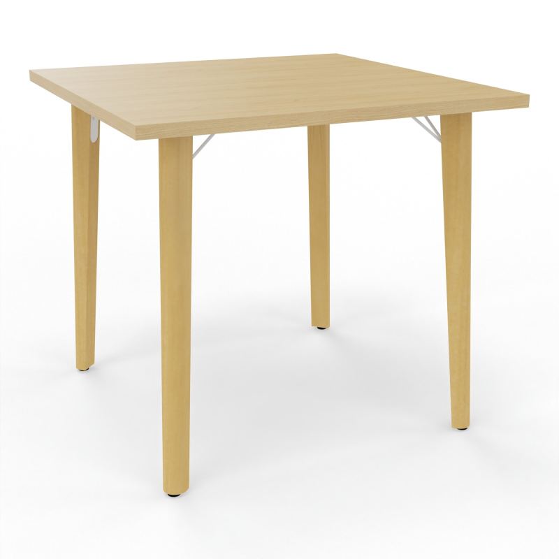 ROBIN TABLE REU H73,5 L80X80CM PRE PERCE OBT AU CENTRE R1 SO MS