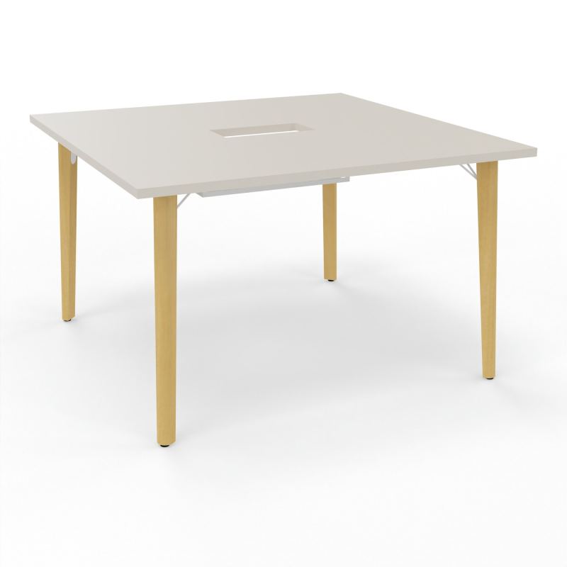 ROBIN TABLE REU. H73,5 L120XP120 PERCE TRAPPE CENTRALE DOUBLE ACCES + GOUL DOUBLE N5 SO M