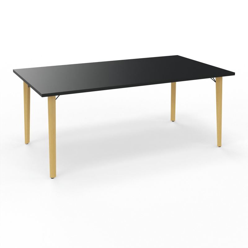 ROBIN T RECT L180xP100 PRE-PERCE OBT PIEDS PLATINE HETRE/METAL R9 SG MS
