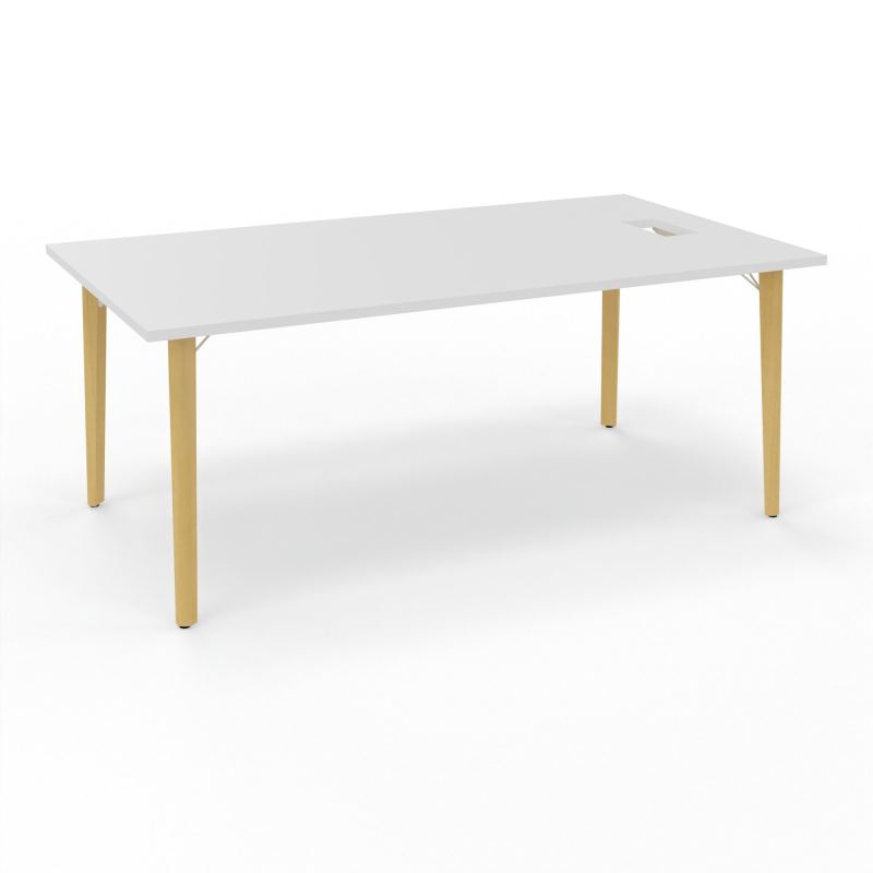 ROBIN T RECT L180xP100 PERCETRAPPE LATERALE SIMPLE ACCES PIED HETRE/METAL+GOULOTTE MG ZC