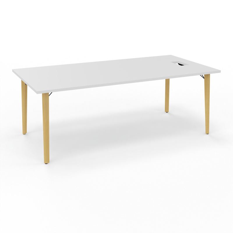 ROBIN T RECT L200xP100 PERCETRAPPE LATERALE SIMPLE ACCES PIED HETRE/METAL+GOULOTTE MG SG