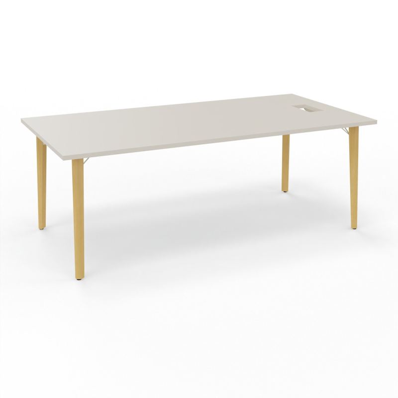 ROBIN T RECT L200xP100 PERCETRAPPE LATERALE SIMPLE ACCES PIED HETRE/METAL+GOULOTTE N5 ZC