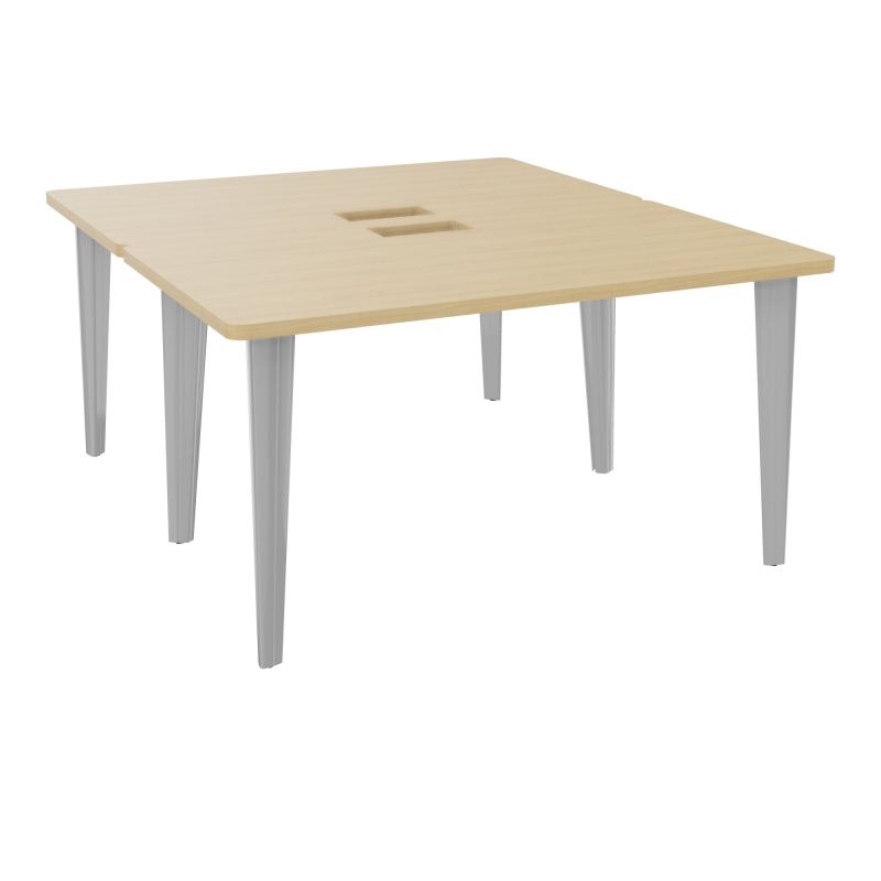 2 BUREAUX RECT L140XP160 PERCES POUR TRAPPE  SUR PIET FX DONT 2 ELECTRS  + GOULOTTE  R1 S
