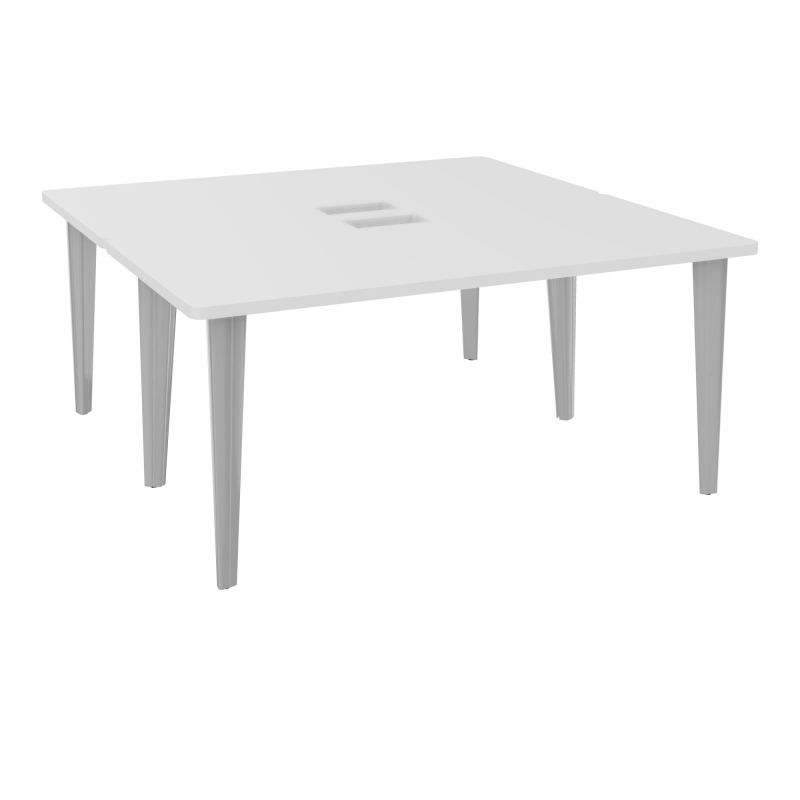 2 BUREAUX RECT L160XP160 PERCES POUR TRAPPE MG SUR PIET FX DONT 2 ELECTRS SA + GOULOTTE M