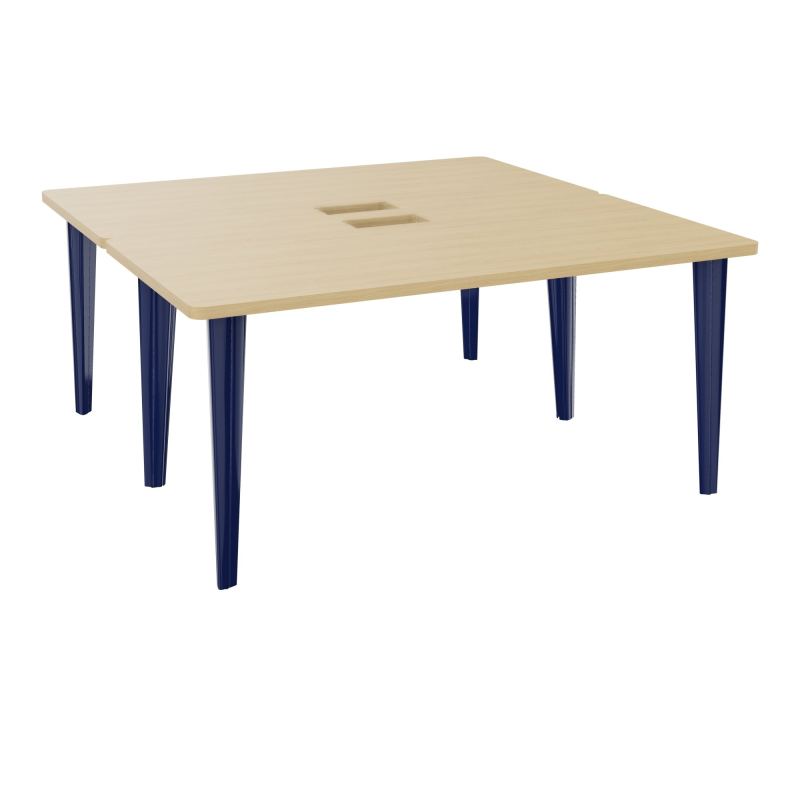 2 BUREAUX RECT L160XP160 PERCES POUR TRAPPE  SUR PIET FX DONT 2 ELECTRS  + GOULOTTE  R1 X