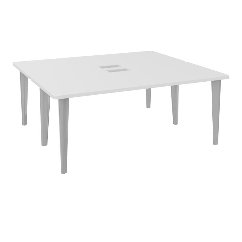 2 BUREAUX RECT L180XP160 PERCES POUR TRAPPE MG SUR PIET FX DONT 2 ELECTRS SA + GOULOTTE M