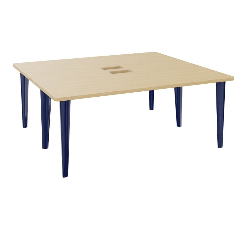 2 BUREAUX RECT L180XP160 PERCES POUR TRAPPE  SUR PIET FX DONT 2 ELECTRS  + GOULOTTE  R1 X