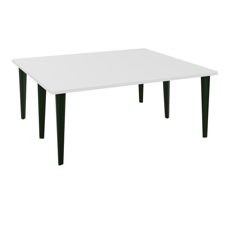 2 BUREAUX RECT L180XP160 PREPERCES  SUR PIET FX  +  GOULOTTE METAL