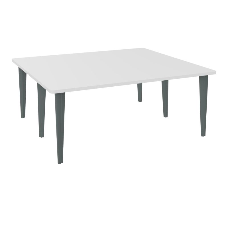 2 BUREAUX RECT L180XP160 PREPERCES MG SUR PIET FX SU + GOULOTTE METAL