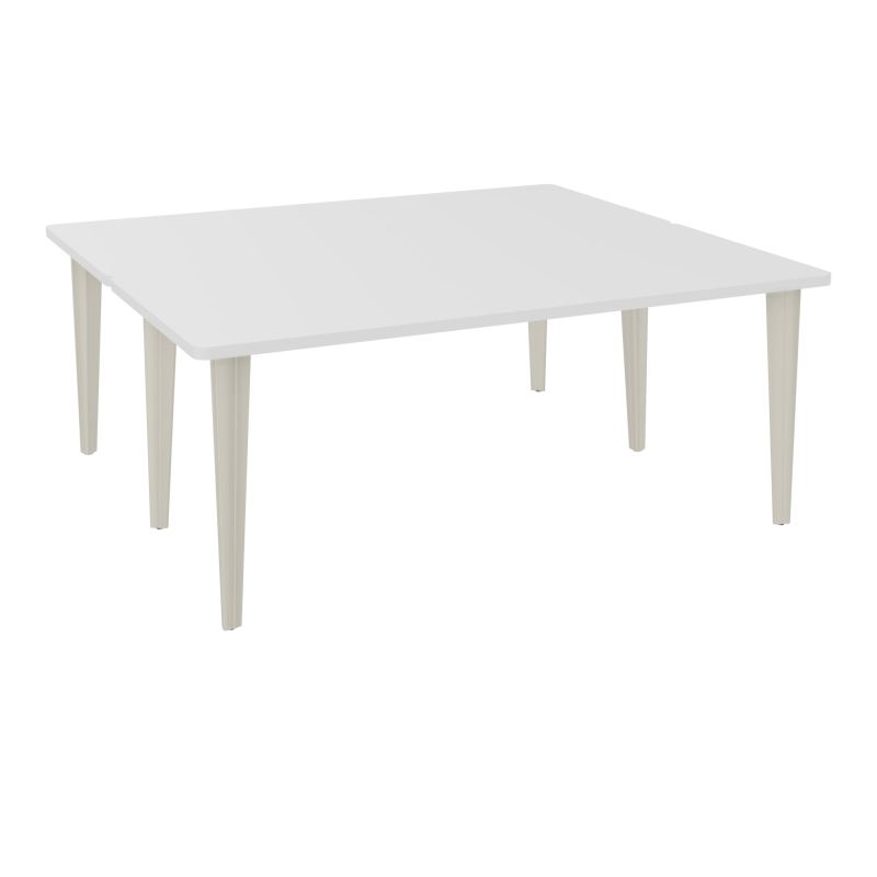 2 BUREAUX RECT L180XP160 PREPERCES  SUR PIET FX  +  GOULOTTE METAL