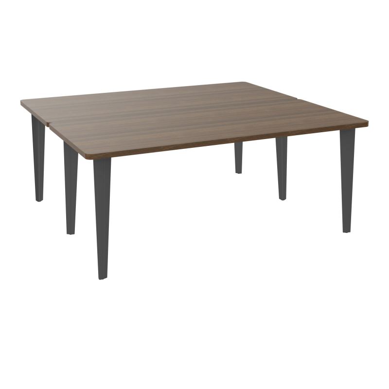 2 BUREAUX RECT L180XP160 PREPERCES  SUR PIET FX  +  GOULOTTE METAL N6 SC
