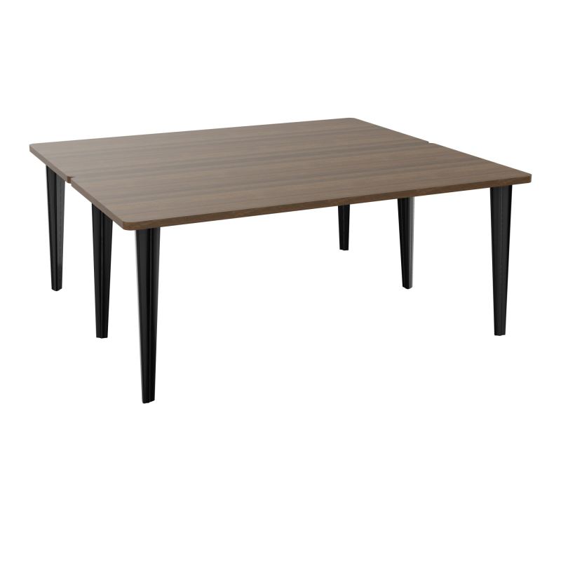 2 BUREAUX RECT L180XP160 PREPERCES  SUR PIET FX  +  GOULOTTE METAL N6 SG