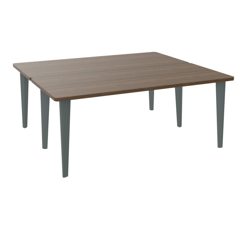 2 BUREAUX RECT L180XP160 PREPERCES  SUR PIET FX  +  GOULOTTE METAL N6 SU