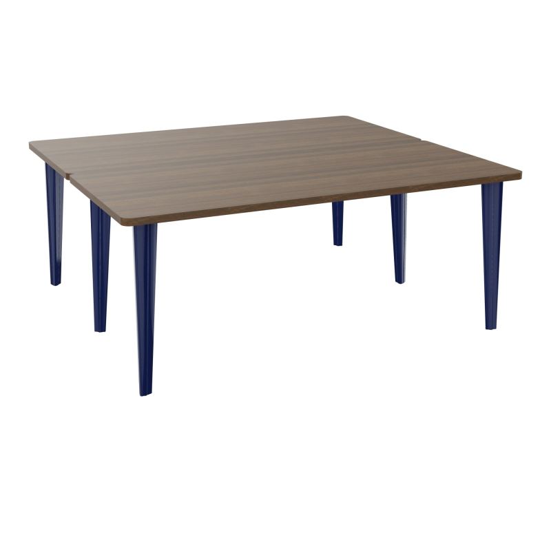 2 BUREAUX RECT L180XP160 PREPERCES  SUR PIET FX  +  GOULOTTE METAL N6 X4
