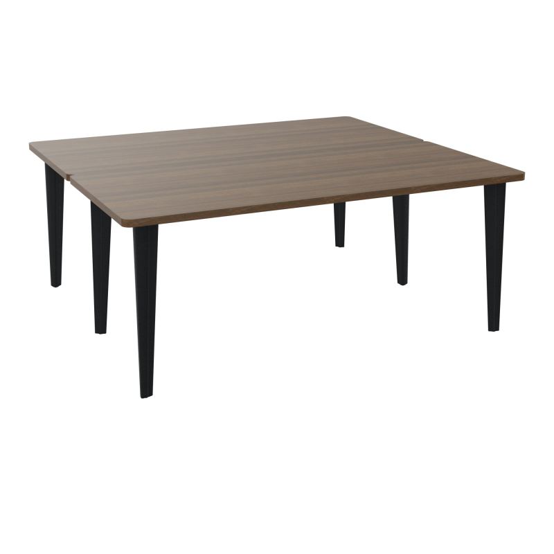 2 BUREAUX RECT L180XP160 PREPERCES  SUR PIET FX  +  GOULOTTE METAL N6 ZP