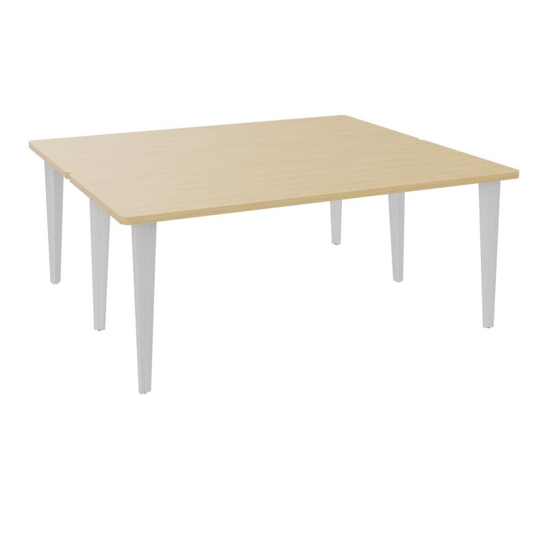 2 BUREAUX RECT L180XP160 PREPERCES  SUR PIET FX  +  GOULOTTE METAL R1 SD