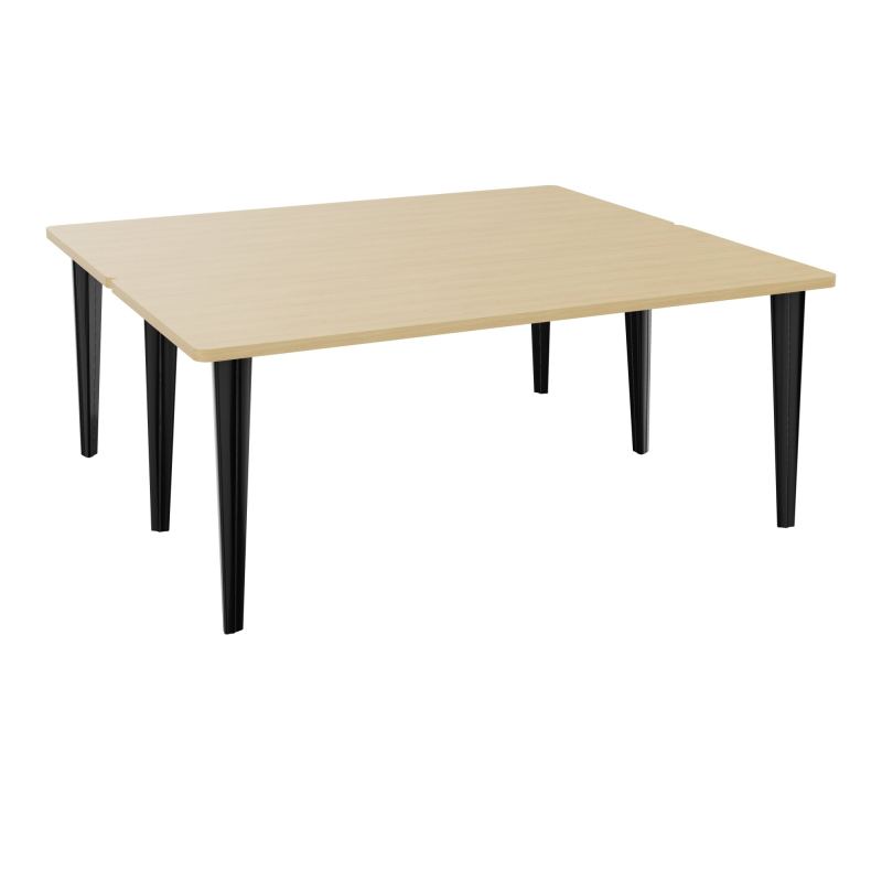 2 BUREAUX RECT L180XP160 PREPERCES  SUR PIET FX  +  GOULOTTE METAL R1 SG